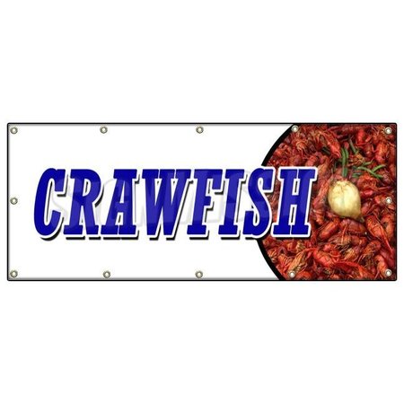 CRAWFISH BANNER SIGN boil dinner lunch corn cajun new orleans buggers -  SIGNMISSION, B-120 Crawfish